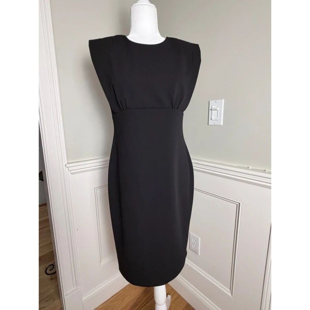 Calvin Klein Black Sleeveless Sheath Dress Size 6 NWT